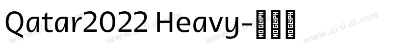 Qatar2022 Heavy字体转换